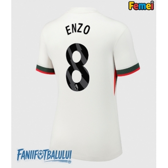 Chelsea Enzo Fernandez #8 Tricou Fotbal Replică 2025-26 Femei Deplasare